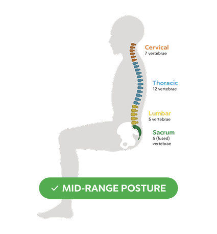 Diagram showing common lumbar support issues