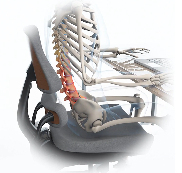 Precision Posture System — Two-part backrest mechanics